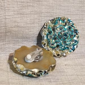 Jumbo clip on 80's costume Earrings